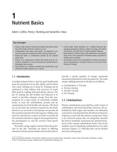 Sports and Exercise Nutrition