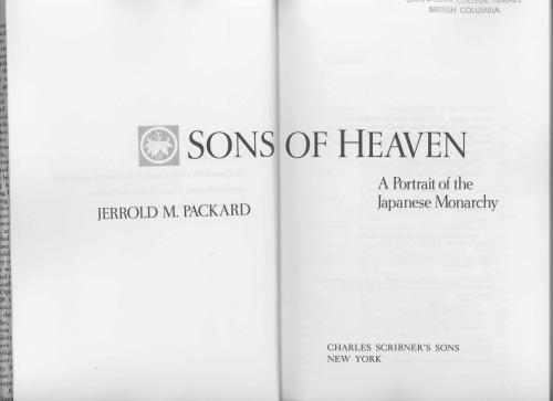 Sons of heaven : a portrait of the Japanese monarchy
