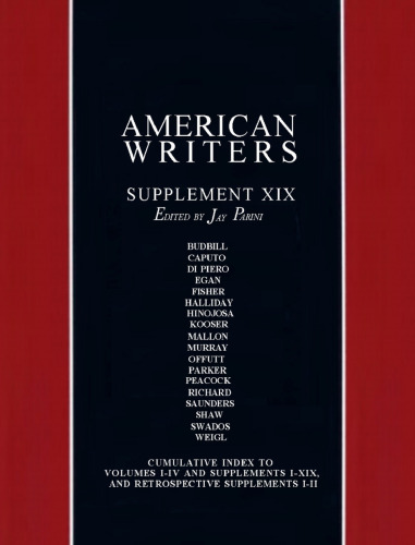 American Writers, Supplement XIX