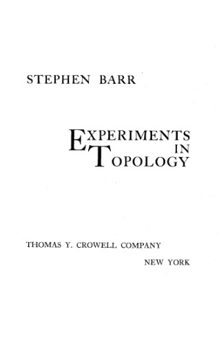 Experiments in Topology
