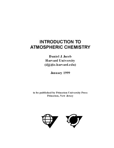 Introduction to atmospheric chemistry