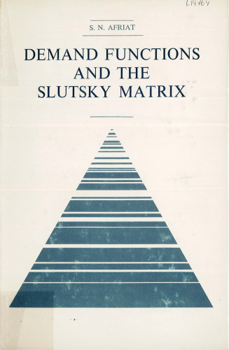 Demand Functions and the Slutsky Matrix. (PSME-7)