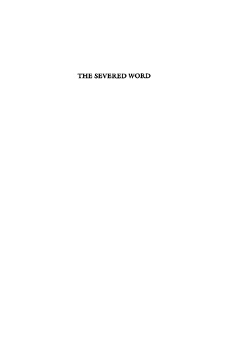 The Severed Word: Ovid’s "Heroides" and the "Novela Sentimental"