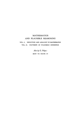 Patterns of Plausible Inference: Patterns of Plausible Inference v. 2