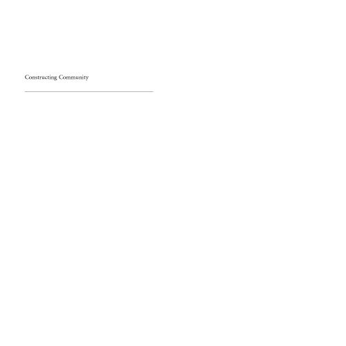 Constructing Community