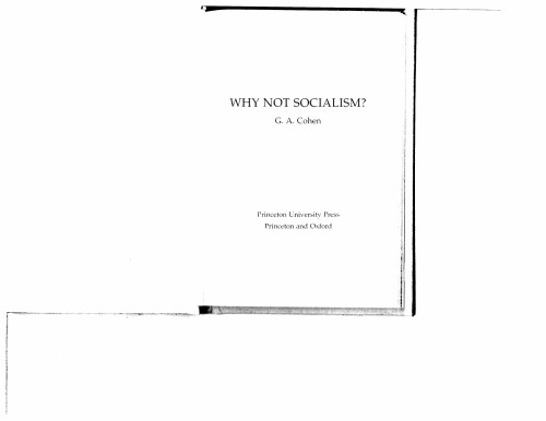 Why not socialism?