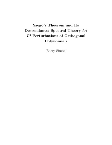 Szegos Theorem and its Descendants