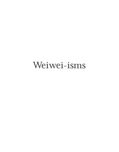 Weiwei-isms
