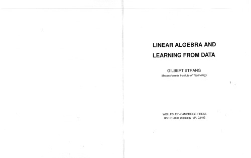 Linear Algebra And Learning from Data