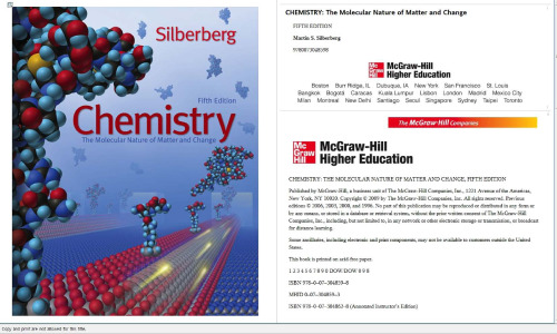 Chemistry. The Molecular Nature of Matter and Change