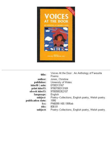 Voices at the door: an anthology of favourite poems