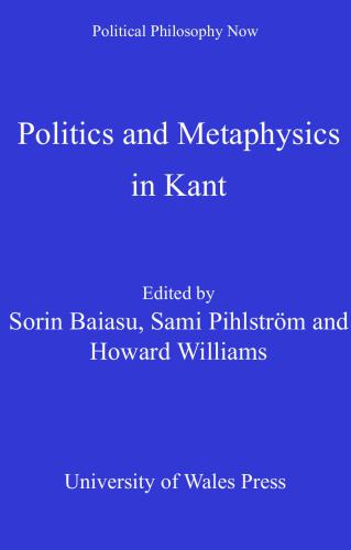 Politics and Metaphysics in Kant