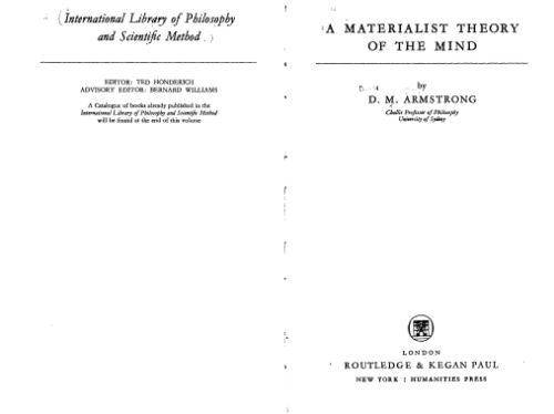 A Materialist Theory of the Mind