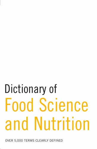 Dictionary of Food Science and Nutrition
