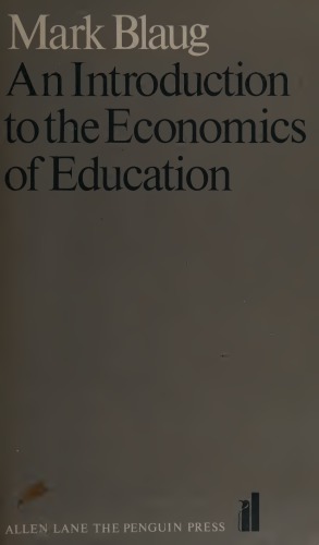 An introduction to the economics of education