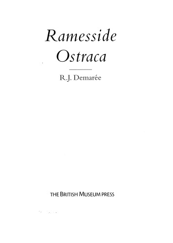 Ramesside Ostraca