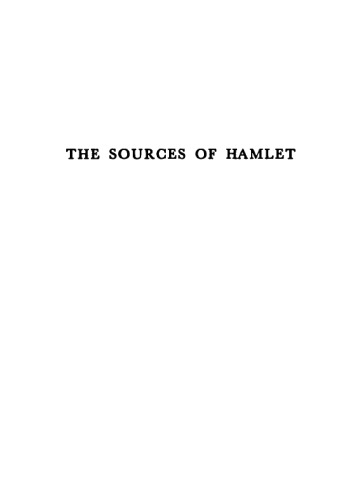 Sources of Hamlet