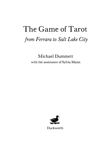 The Game of Tarot: From Ferrara to Salt Lake City