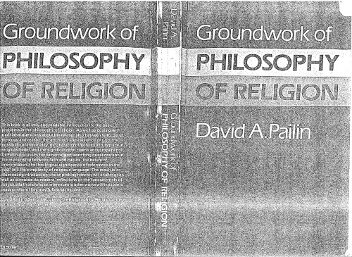 Groundwork of Philosophy of Religion