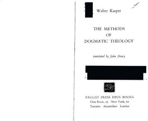 Methods of Dogmatic Theology