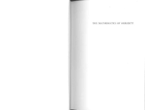 The mathematics of heredity