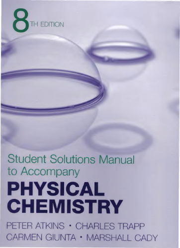 Physical Chemistry Student Solutions Manual