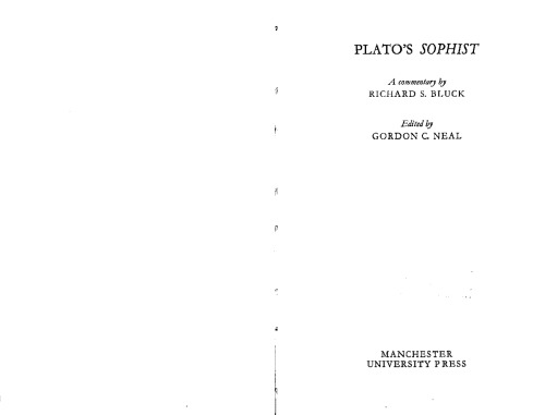 Plato's Sophist: A Commentary