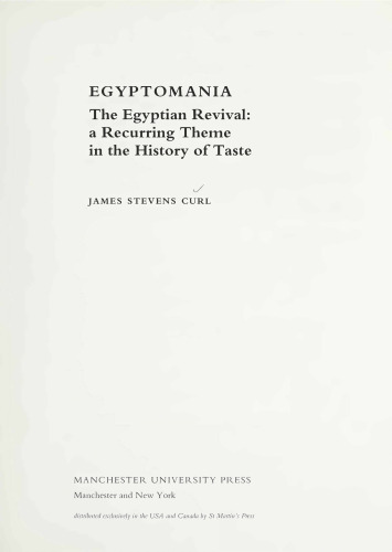 Egyptomania - Egyptian Revival, Recurring Theme in History of Taste