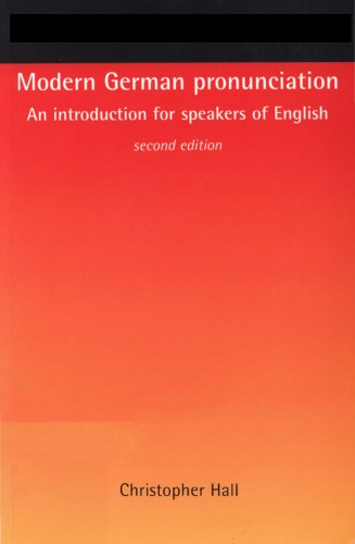 Modern German Pronunciation: An Introduction for Speakers of English