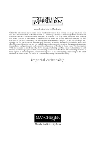 Imperial Citizenship: Empire and the Question of Belonging