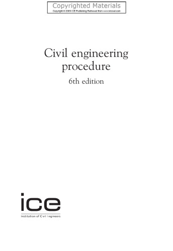 Civil Engineering Procedure, 6th edition