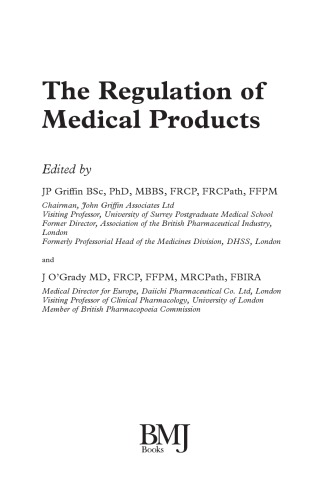 Regulation of Medical Products