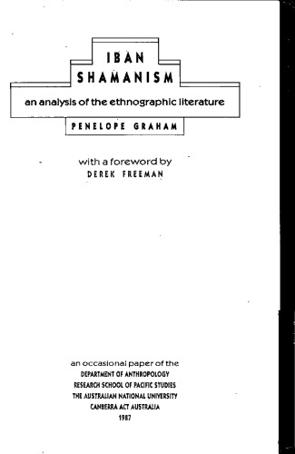 Iban Shamanism: An Analysis of the Ethnographic Literature