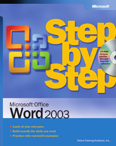 Microsoft Office Word 2003 Step by Step (Step By Step (Microsoft))