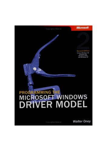 Programming the Microsoft Windows Driver Model
