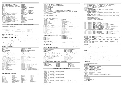 MySQL