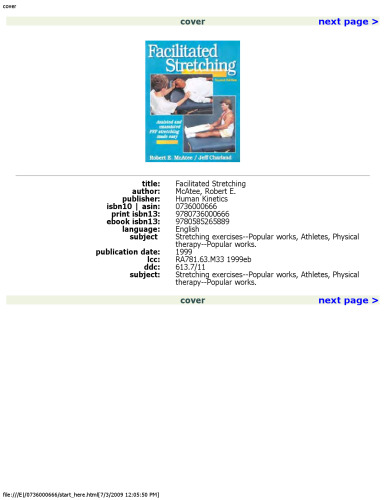Facilitated Stretching, 2nd Edition