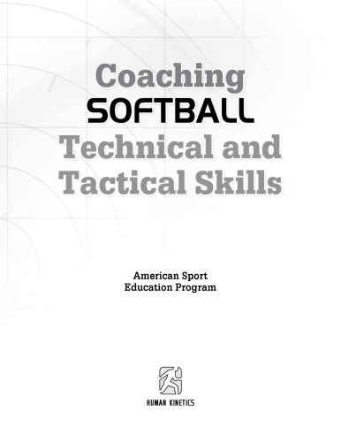 Coaching Softball Technical & Tactical Skills