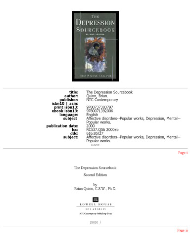 The Depression Sourcebook