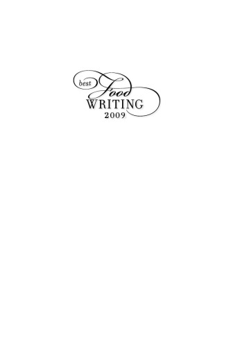 Best Food Writing 2009