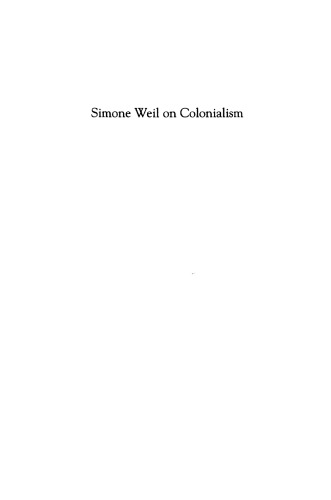Simone Weil on Colonialism: An Ethic of the Other
