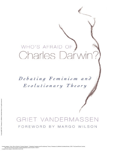 Who's Afraid of Charles Darwin?: Debating Feminism and Evolutionary Theory