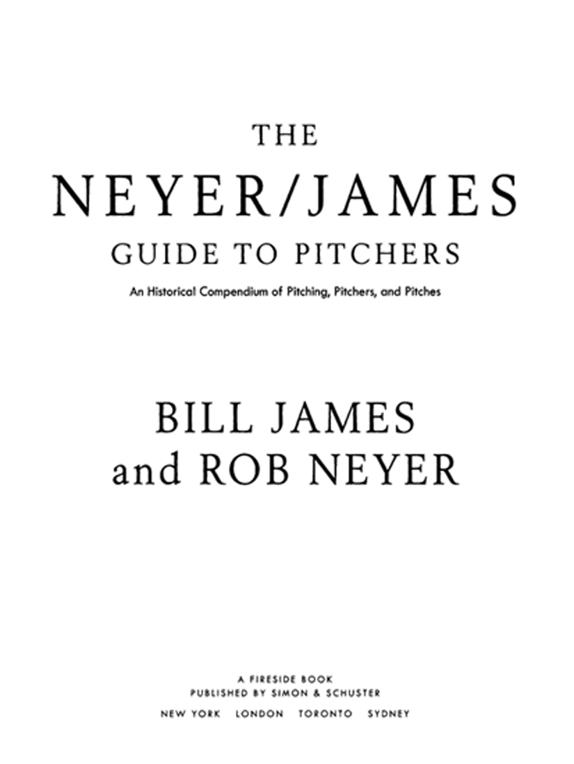 The Neyer/James Guide to Pitchers