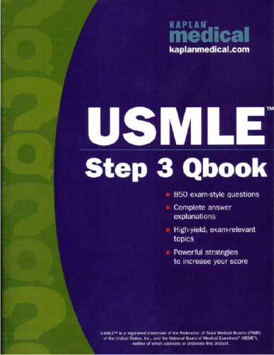 Kaplan Medical USMLE Step 3 Qbook