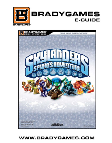 Skylanders: Spyro's Adventure Official Strategy Guide