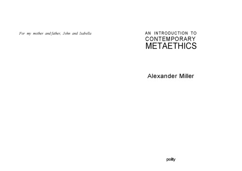 An Introduction to Contemporary Metaethics