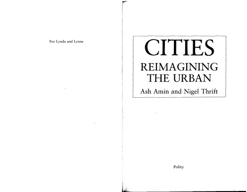 Cities: Reimaging the Urban: Reimagining the Urban