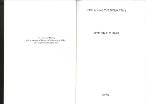 Explaining the Normative