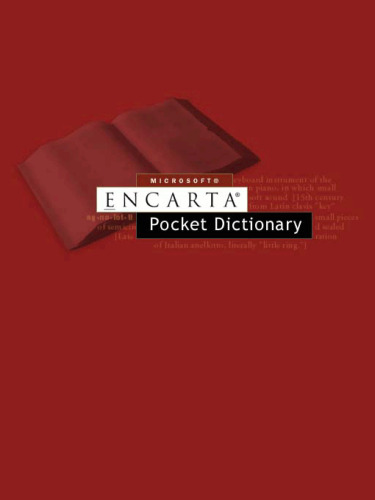 Encarta Pocket English Dictionary: All the Words You Need