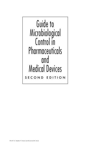 Guide to Microbiological Control in Pharmaceuticals and Medical Devices, Second Edition